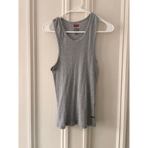 Levi's men's Gray Ribbed Tank Top M